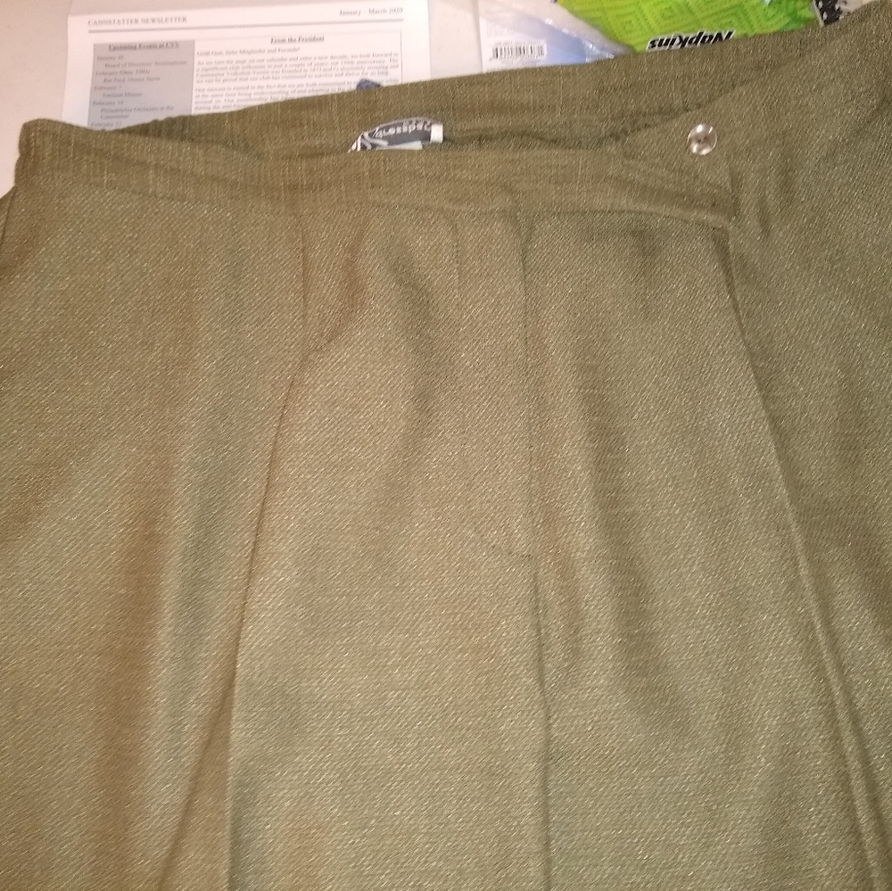 Green pantsuit pants